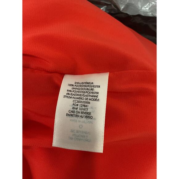 Alice + Olivia 'Cruz' Red Tulle Ruched Strap Mini Dress Size 8 - Picture 5 of 5